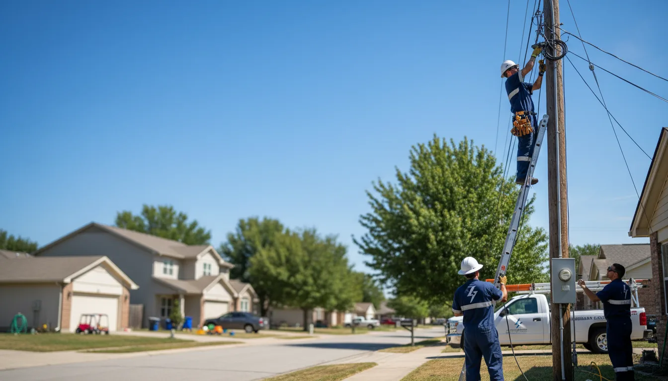 Residential electrician providing installation services in Bloomingdale, GA